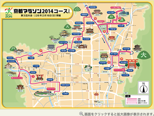 京都マラソン2014コース
